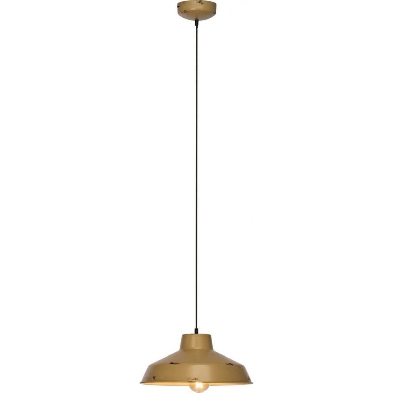 36,95 € Free Shipping | Hanging lamp 60W Round Shape 123×35 cm. Dining room, bedroom and lobby. Vintage Style. Metal casting. Yellow Color