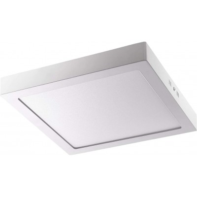 89,95 € Free Shipping | Indoor ceiling light 30W Square Shape 37×35 cm. LED Living room, dining room and bedroom. Metal casting. Silver Color
