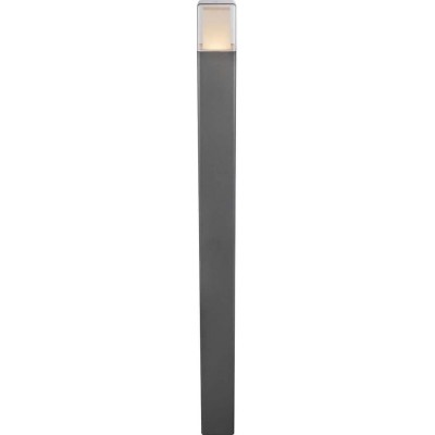 Leuchtfeuer Rechteckige Gestalten 110×9 cm. Terrasse, garten und öffentlicher raum. Aluminium. Schwarz Farbe
