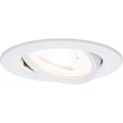 73,95 € Free Shipping | Recessed lighting 21W 2700K Very warm light. Round Shape 9×8 cm. Adjustable and adjustable LED Terrace, garden and public space. Modern Style. Aluminum and Metal casting. White Color
