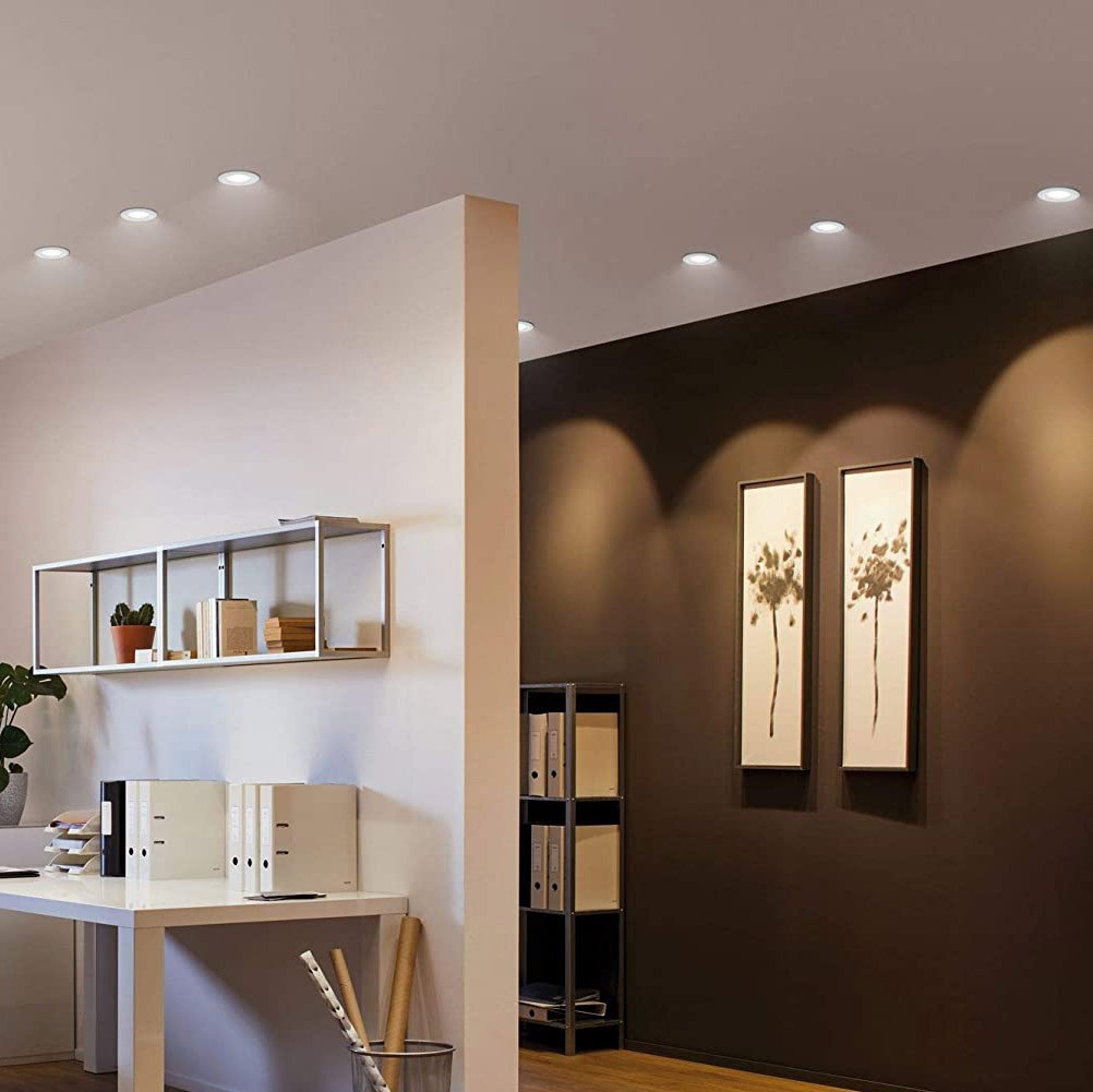 69,95 € Envío gratis | Iluminación empotrable 21W 2700K Luz muy cálida. 9×8 cm. LED regulable y orientable Aluminio y metal. Color blanco