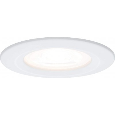 Iluminação embutida 21W 9×8 cm. LED reguláveis Alumínio e metais. Cor branco