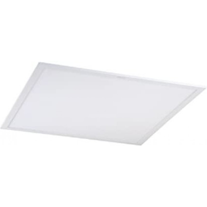 134,95 € Envoi gratuit | Panneau LED LED Façonner Carré 62×59 cm. Encastrable au plafond à LED Salle, salle à manger et hall. Acier. Couleur blanc