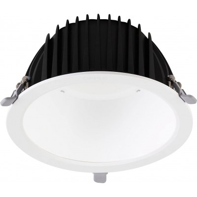 Illuminazione da incasso 42W Forma Rotonda 22×22 cm. LED Soggiorno, sala da pranzo e atrio. Alluminio. Colore bianca