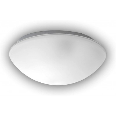 Innendeckenleuchte 10W Runde Gestalten 25×25 cm. LED Esszimmer, schlafzimmer und empfangshalle. Kristall und Glas. Weiß Farbe