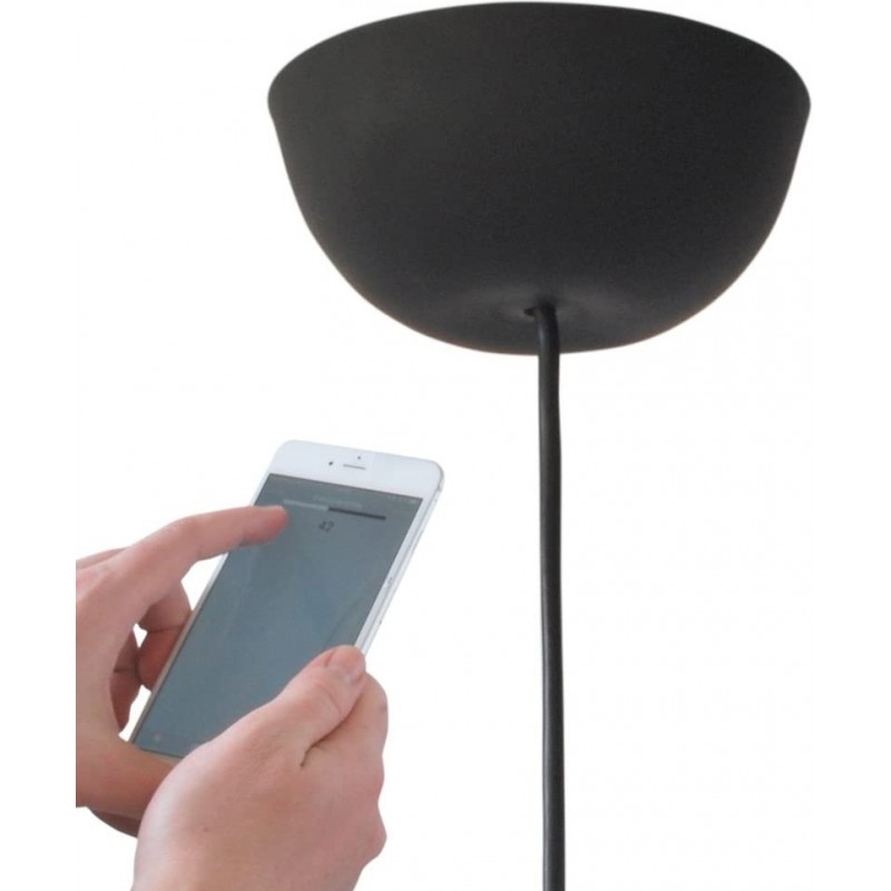 93,95 € Free Shipping | Hanging lamp 16×16 cm. Living room, dining room and bedroom. PMMA. Black Color