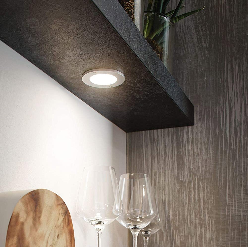101,95 € Envío gratis | Caja de 3 unidades Iluminación empotrable 8×8 cm. LED Aluminio. Color gris