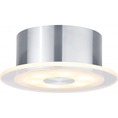 99,95 € Free Shipping | Recessed lighting 6W Round Shape Ø 15 cm. Dimmable Dining room, bedroom and lobby. PMMA and Metal casting. Gray Color