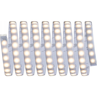 101,95 € Spedizione Gratuita | Striscia LED e tubo flessibile 20W LED 2700K Luce molto calda. 300 cm. 3 metri. Striscia LED Pmma. Colore argento