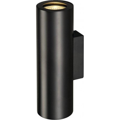 Indoor spotlight 50W Cylindrical Shape 22×13 cm. Bidirectional Living room, bedroom and lobby. Steel and Aluminum. Black Color