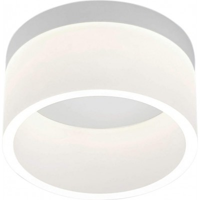 79,95 € Free Shipping | Indoor ceiling light 17W Cylindrical Shape 20×20 cm. Living room, bedroom and lobby. Modern Style. Acrylic and Glass. White Color