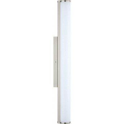 Lampada da parete per interni Eglo 16W 4000K Luce neutra. Forma Estesa 60×9 cm. Soggiorno, camera da letto e atrio. Stile moderno. Colore argento