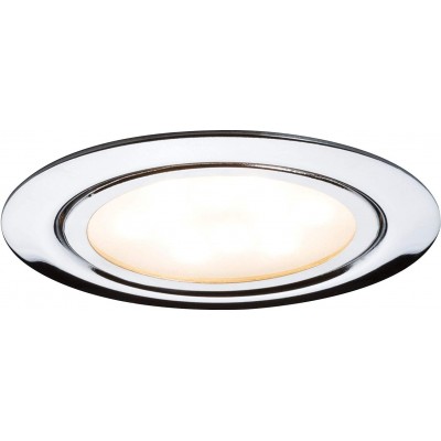 111,95 € Free Shipping | Furniture lighting 13W 2700K Very warm light. Round Shape 7×7 cm. Recessed LED Living room, dining room and bedroom. Modern Style. Metal casting. Plated chrome Color