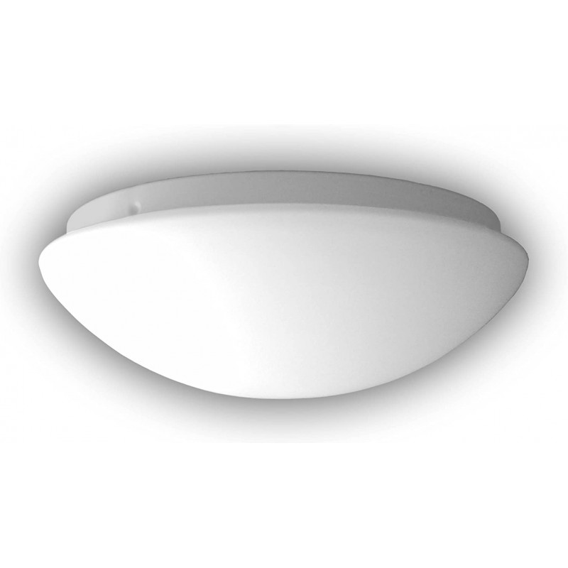 88,95 € Free Shipping | Indoor ceiling light 60W Round Shape 40×40 cm. Dining room, bedroom and lobby. Glass. White Color