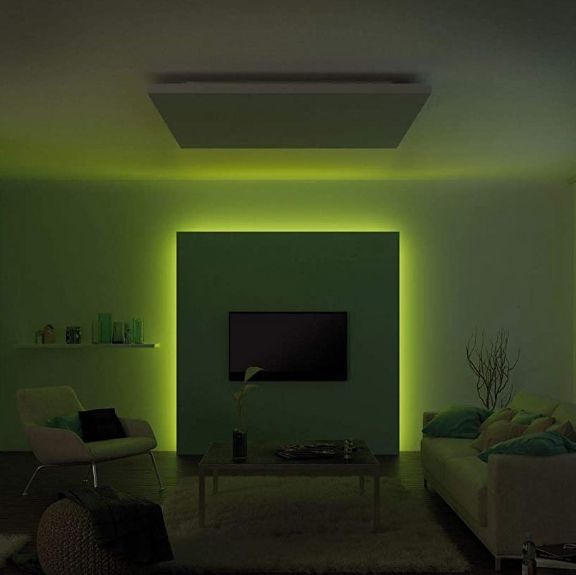 84,95 € Бесплатная доставка | Светодиодная лента и шланг 40W LED 300 cm. 3 метра. Катушка-катушка с многоцветной светодиодной лентой RGB Металл. Серебро Цвет