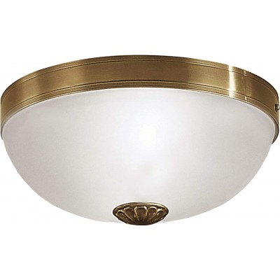 107,95 € Free Shipping | Indoor ceiling light Eglo 60W Spherical Shape 31×31 cm. Kitchen and hall. Rustic and vintage Style. Crystal, Metal casting and Glass. Golden Color