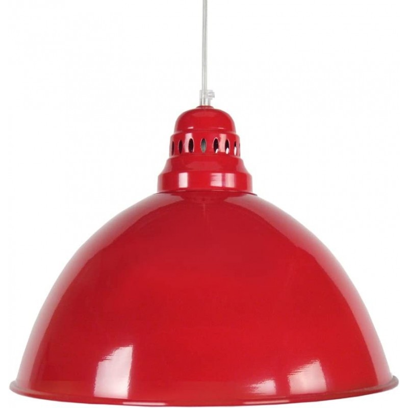 73,95 € Envío gratis | Lámpara colgante Forma Esférica 90×44 cm. Comedor, dormitorio y vestíbulo. Acero. Color rojo