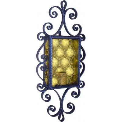 Outdoor wall light Square Shape 56×28 cm. Terrace, garden and public space. Classic Style. Metal casting. Black Color