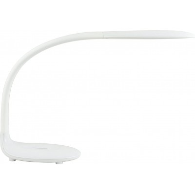 Lampada de escritorio 48×21 cm. LED ajustável Sala de jantar, quarto e salão. ABS e Metais. Cor branco