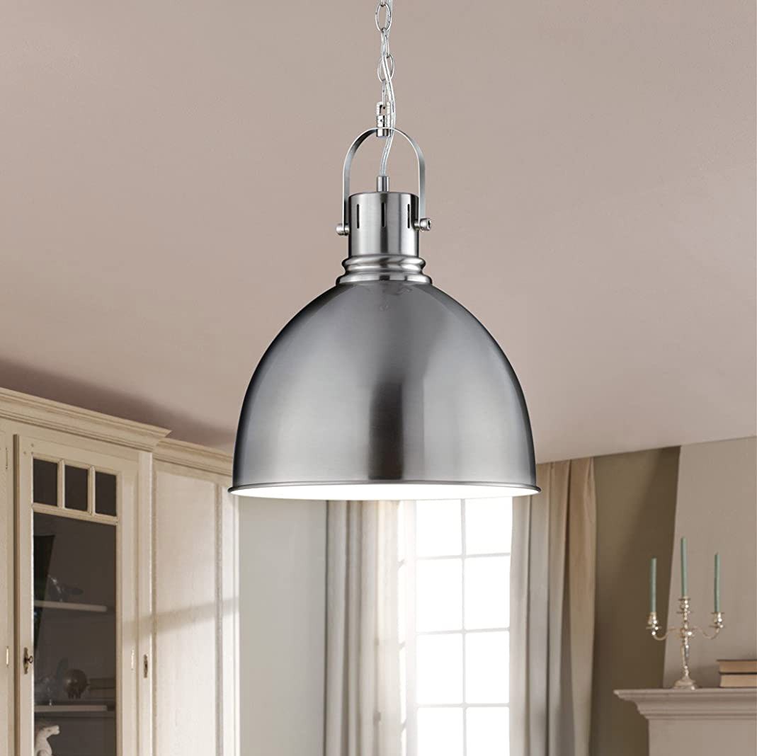 127,95 € Kostenloser Versand | Hängelampe Trio 60W 2800K Sehr warmes Licht. 150×31 cm. Metall. Nickel Farbe