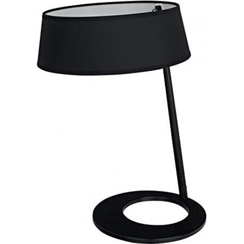 79,95 € Envío gratis | Lámpara de sobremesa 60W Forma Cilíndrica 49×30 cm. Salón, comedor y dormitorio. Vidrio. Color negro