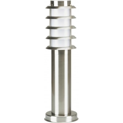 Leuchtfeuer Zylindrisch Gestalten 45×12 cm. Terrasse, garten und öffentlicher raum. Modern Stil. Rostfreier Stahl. Grau Farbe