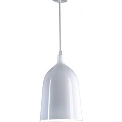 121,95 € Free Shipping | Hanging lamp 40W Cylindrical Shape 33×19 cm. Living room, dining room and bedroom. Modern Style. Metal casting. White Color