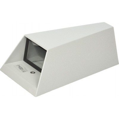 127,95 € Envío gratis | Aplique de pared exterior 2W 18×12 cm. LED bidireccional Vidrio. Color blanco