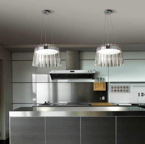 91,95 € Бесплатная доставка | Подвесной светильник 54W 43×43 cm. LED Нержавеющая сталь. Покрытый хром Цвет