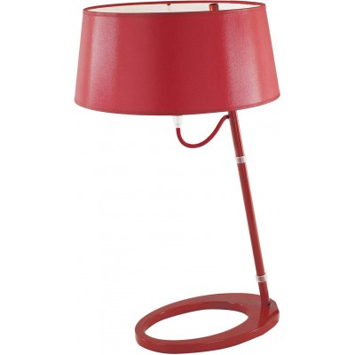 Lampada de escritorio 40W Forma Cilíndrica 41×41 cm. Sala de estar, sala de jantar e salão. Estilo moderno. Aço. Cor vermelho