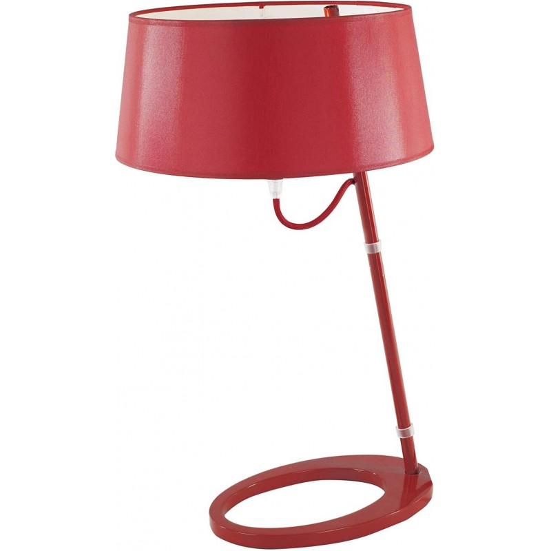 102,95 € Envío gratis | Lámpara de escritorio 40W Forma Cilíndrica 41×41 cm. Salón, comedor y vestíbulo. Estilo moderno. Acero. Color rojo