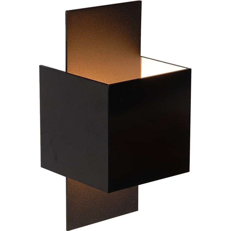 94,95 € Free Shipping | Indoor wall light 40W Cubic Shape 18×8 cm. Living room, dining room and bedroom. Modern Style. Aluminum. Black Color