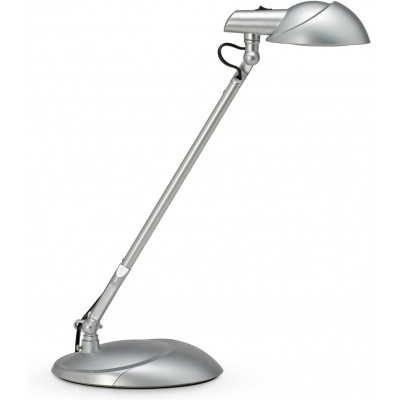 Lampada da scrivania 7W 6500K Luce fredda. 48×40 cm. Articolabile Pmma. Colore cromato
