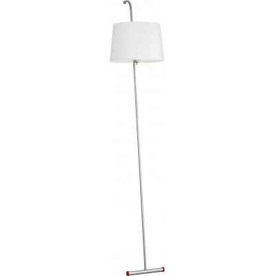 Lampada da pavimento Forma Cilindrica 196×33 cm. Altezza regolabile Sala da pranzo, camera da letto e atrio. Stile retrò. Metallo. Colore bianca