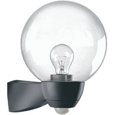 Indoor wall light 100W Spherical Shape 28×25 cm. Sensor Living room, dining room and bedroom. Classic Style. PMMA. Black Color