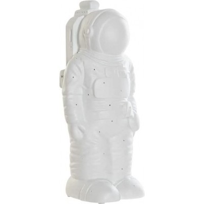 Éclairage décoratif 54×34 cm. Conception en forme d'astronaute Salle, salle à manger et chambre. PMMA. Couleur blanc