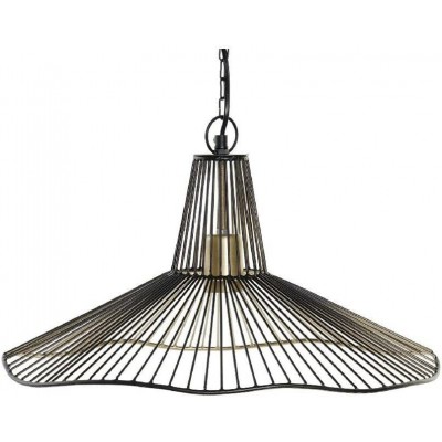 Hanging lamp Conical Shape 59×59 cm. Living room, dining room and bedroom. PMMA and Metal casting. Black Color