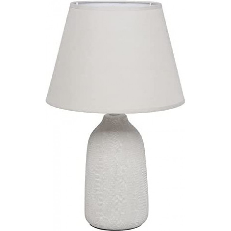 49,95 € Spedizione Gratuita | Lampada da tavolo 32×13 cm. Ceramica. Colore bianca