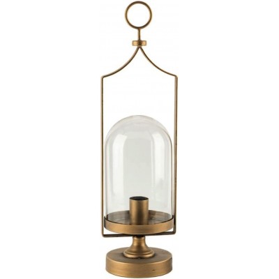 Lampada da tavolo Forma Cilindrica 153×17 cm. Soggiorno, sala da pranzo e camera da letto. Stile moderno e freddo. Cristallo. Colore oro antico