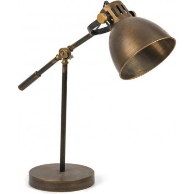 Lámpara de escritorio Forma Esférica 63×29 cm. Comedor, dormitorio y vestíbulo. Estilo moderno y cool. Metal. Color oro antiguo