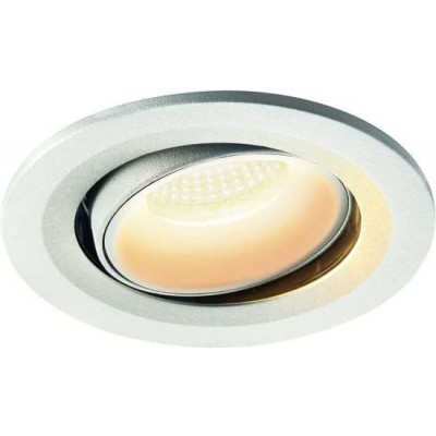 屋内埋め込み式照明 9W 円形 形状 11×11 cm. 調整可能 リビングルーム, ダイニングルーム そして ベッドルーム. アルミニウム. 白い カラー