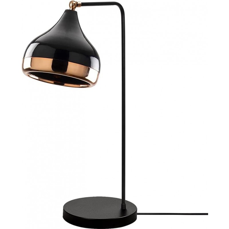 119,95 € Free Shipping | Table lamp 100W Conical Shape 52×17 cm. Living room, dining room and bedroom. Modern Style. Metal casting. Black Color