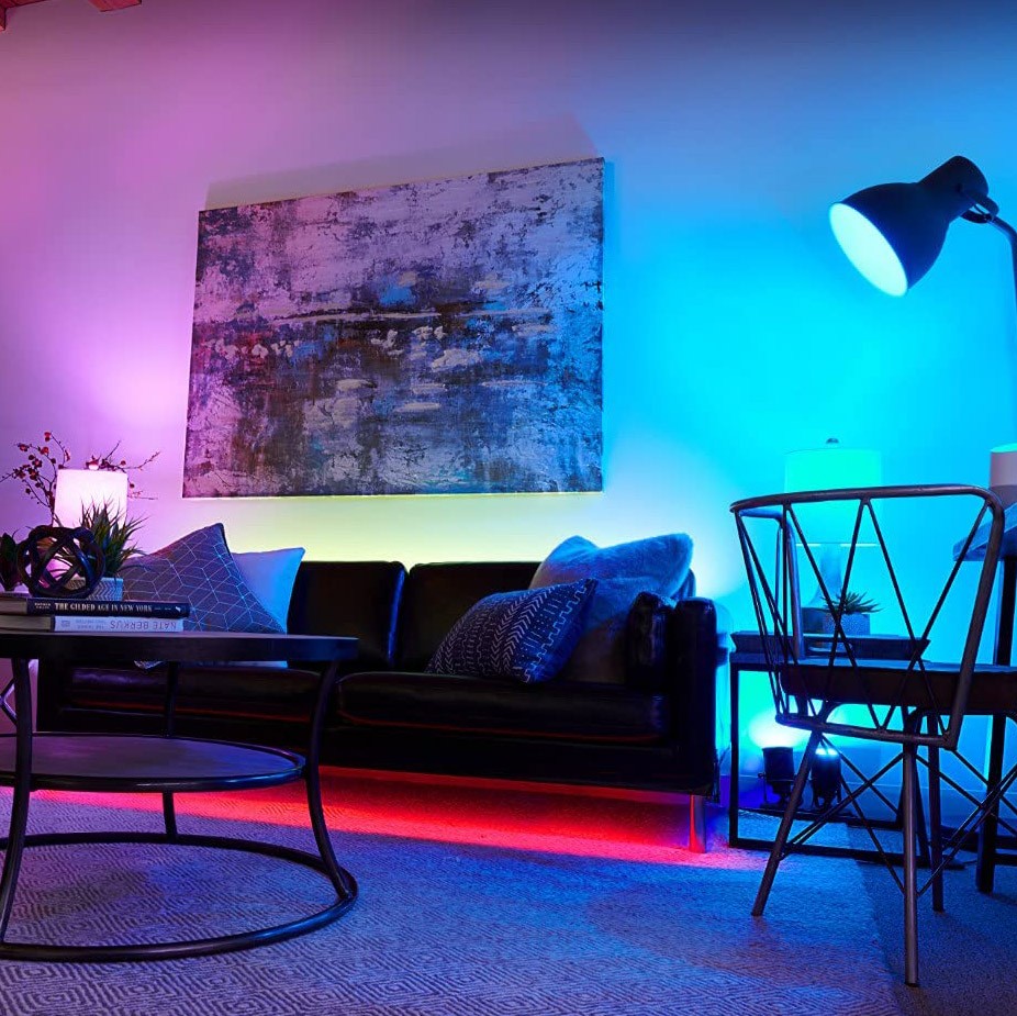 119,95 € Envio grátis | Tira e mangueira de LED LED 500 cm. 5 metros. Bobina de tira de LED RGBW multicolorida. Bluetooth. Compatível com Alexa Cor prata