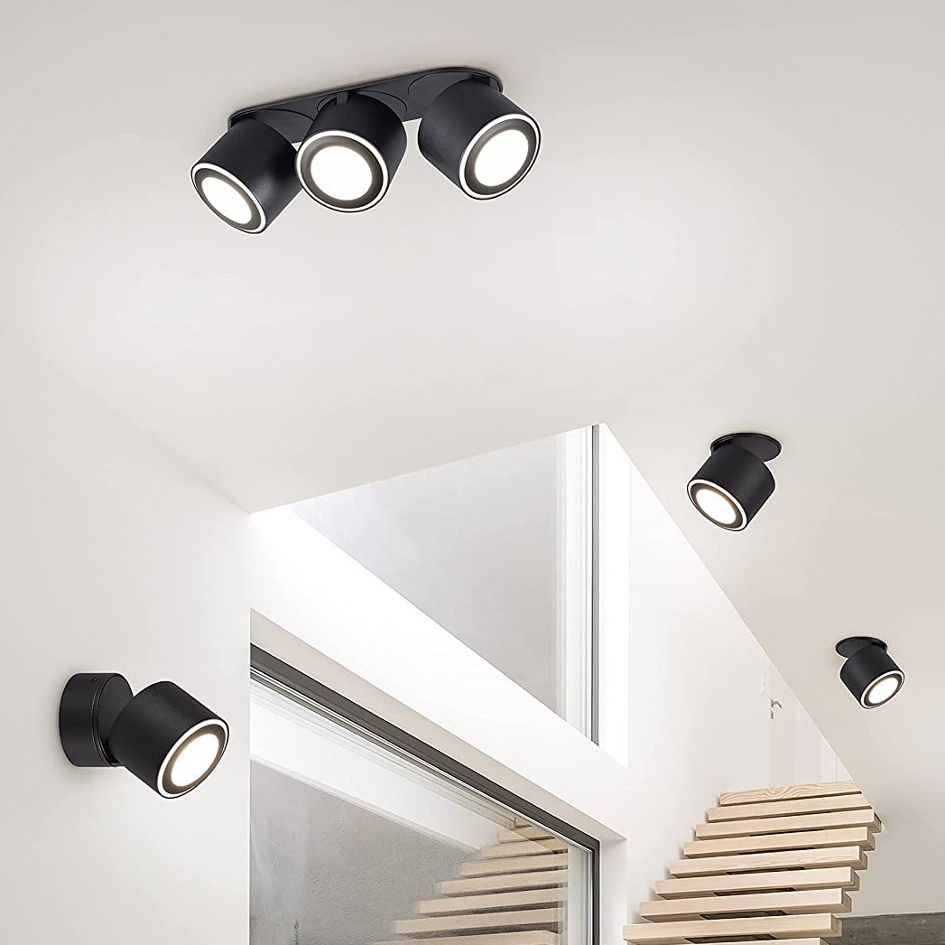 87,95 € Envío gratis | Foco para interior Trio 3W 11×9 cm. Metal. Color negro