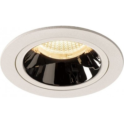 113,95 € Free Shipping | Recessed lighting 17W Round Shape 11×11 cm. Position adjustable LED Living room, dining room and lobby. Modern Style. Polycarbonate. White Color
