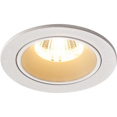 Illuminazione da incasso 9W Forma Rotonda 8×8 cm. LED regolabile in posizione Sala da pranzo, camera da letto e atrio. Stile moderno. Alluminio. Colore bianca