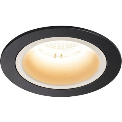 144,95 € Free Shipping | Recessed lighting 18W Round Shape 11×11 cm. Position adjustable LED Living room, bedroom and lobby. Modern Style. Polycarbonate. Black Color