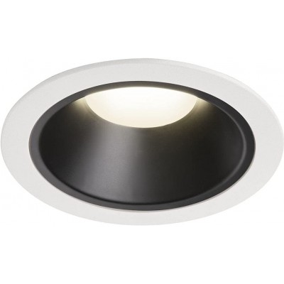 Recessed lighting 37W Round Shape 16×16 cm. Position adjustable LED Living room, dining room and bedroom. Modern Style. Polycarbonate. White Color