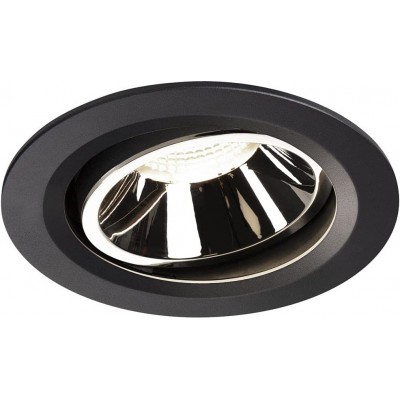 177,95 € Free Shipping | Recessed lighting 25W 16×16 cm. Position adjustable LED Polycarbonate. Black Color