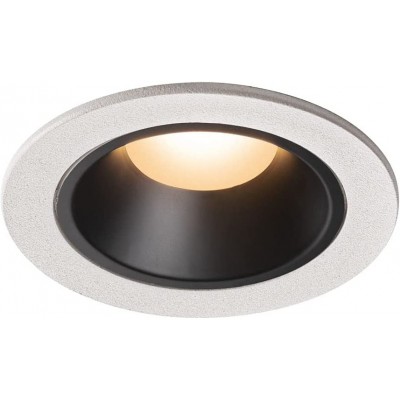 Éclairage encastré 9W Façonner Ronde 8×8 cm. LED réglable en position Salle, salle à manger et chambre. Style moderne. Polycarbonate. Couleur blanc